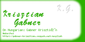 krisztian gabner business card
